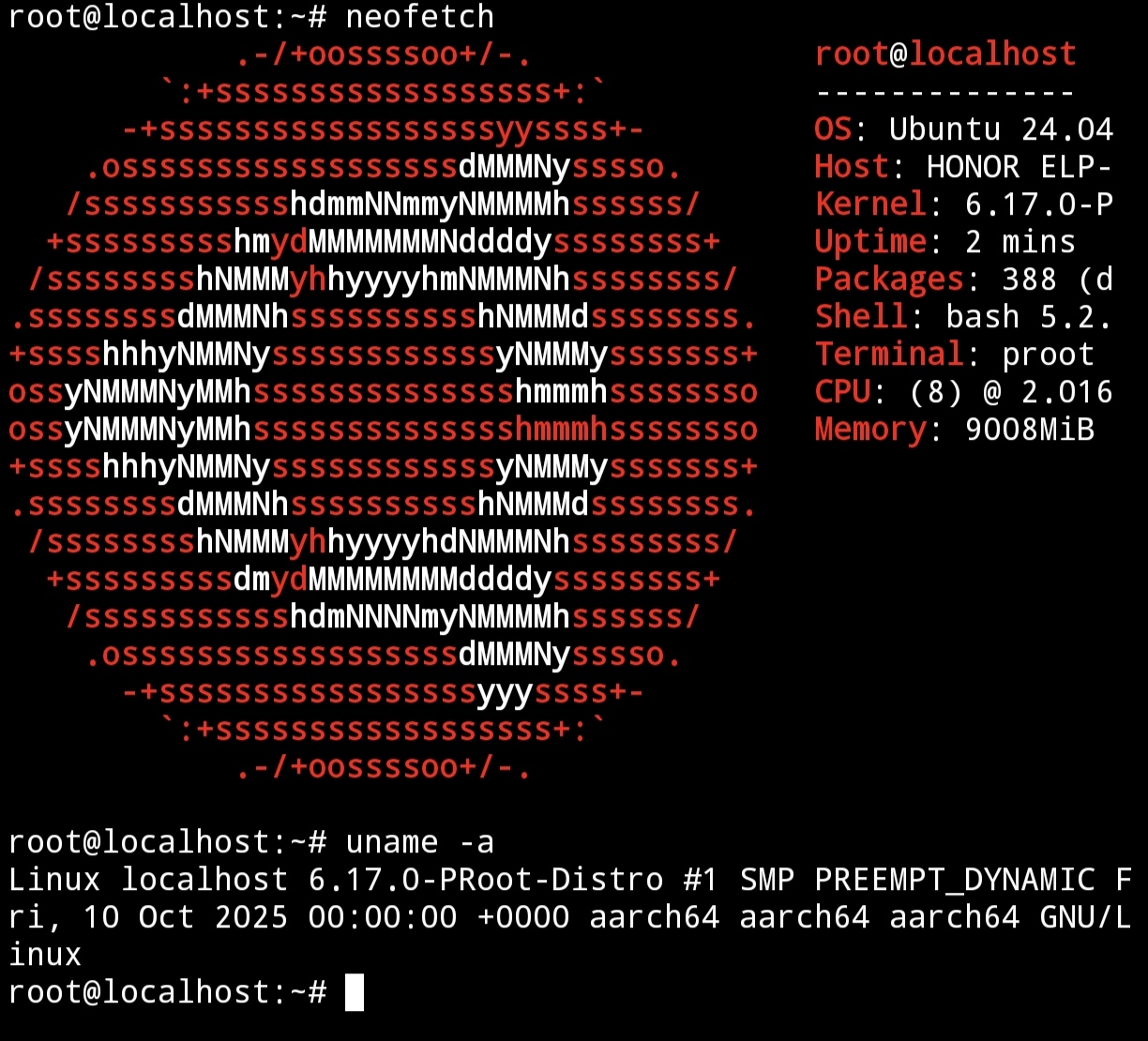 Honor 200 Pro Ubuntu CLI Lab